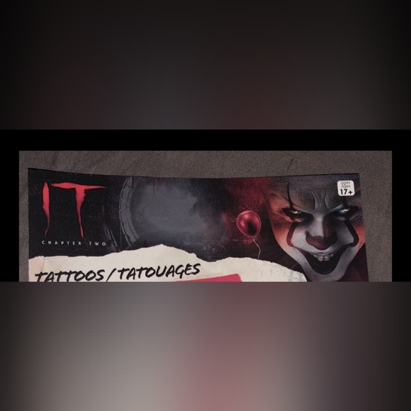 7 Pack IT Chapter Two Pennywise Temporary Tattoos ~ Halloween or any Occasion - Picture 9 of 11